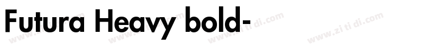 Futura Heavy bold字体转换
